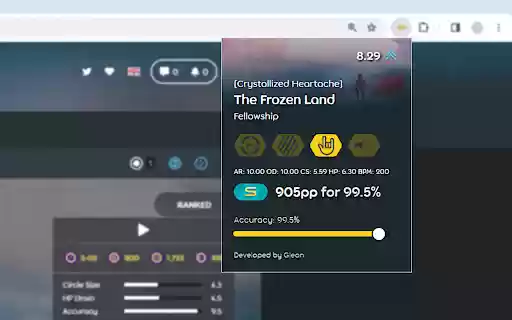 osu! PP calculator  from Chrome web store to be run with OffiDocs Chromium online