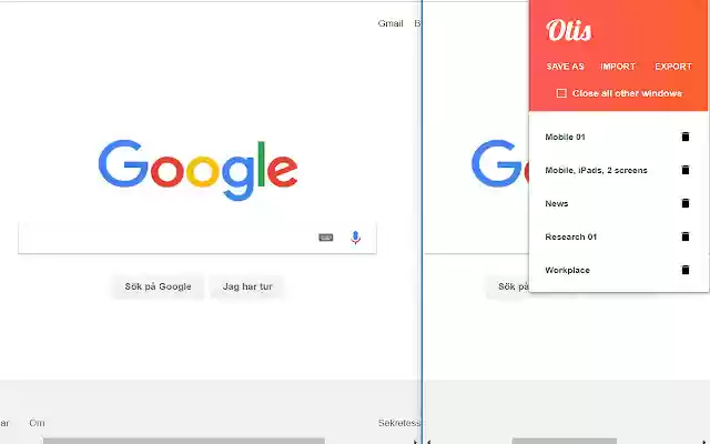 Otis Windowsaver  from Chrome web store to be run with OffiDocs Chromium online