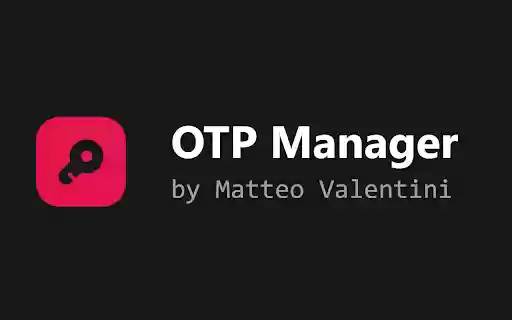 OTP Manager  from Chrome web store to be run with OffiDocs Chromium online