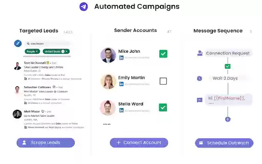 OutFlo – LinkedIn Outreach at Scale  from Chrome web store to be run with OffiDocs Chromium online