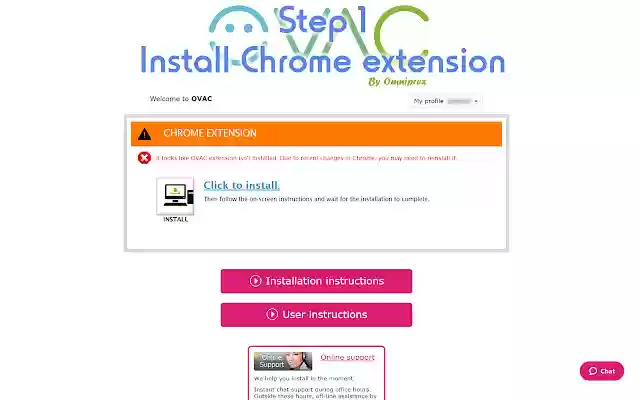 OVAC by Omniprex  from Chrome web store to be run with OffiDocs Chromium online
