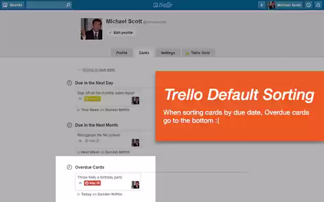 Overdue Trello Cards First! from Chrome web store to be run with OffiDocs Chromium online Overdue Trello Cards First! from Chrome web store to be run with OffiDocs Chromium online