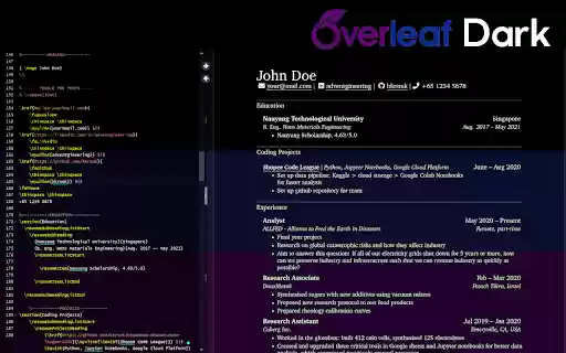 Overleaf Dark Pro from Chrome web store to be run with OffiDocs Chromium online Overleaf Dark Pro from Chrome web store to be run with OffiDocs Chromium online
