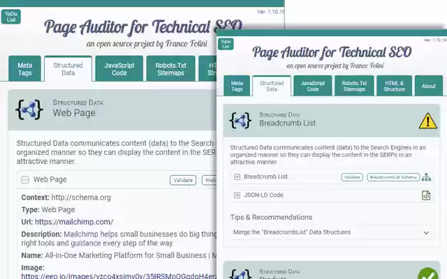Page Auditor for Technical SEO  from Chrome web store to be run with OffiDocs Chromium online