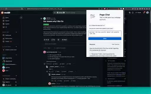 Page Chat  from Chrome web store to be run with OffiDocs Chromium online