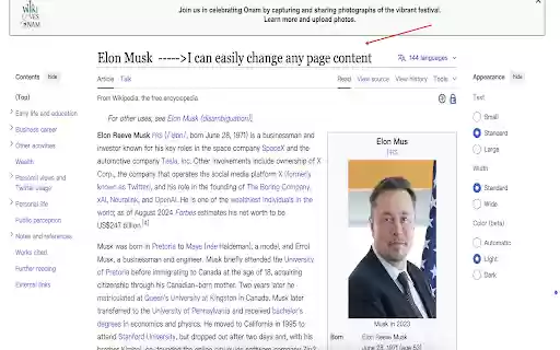 Page Edit Fake Web Page  from Chrome web store to be run with OffiDocs Chromium online