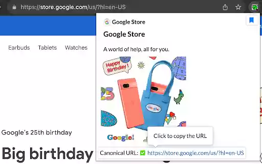 Page Info  from Chrome web store to be run with OffiDocs Chromium online