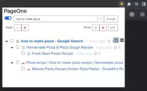 PageOne  from Chrome web store to be run with OffiDocs Chromium online