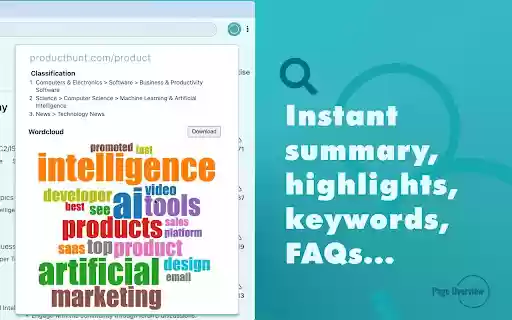 Page Overview  from Chrome web store to be run with OffiDocs Chromium online