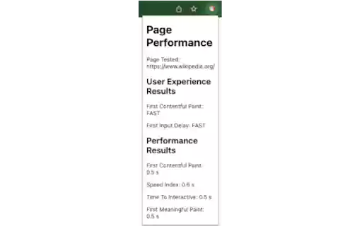 Page Performance  from Chrome web store to be run with OffiDocs Chromium online