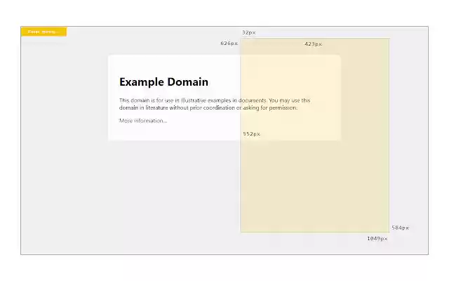 Page Ruler  from Chrome web store to be run with OffiDocs Chromium online
