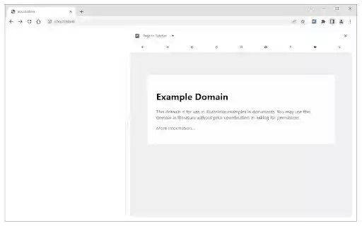 Page to Sidebar  from Chrome web store to be run with OffiDocs Chromium online