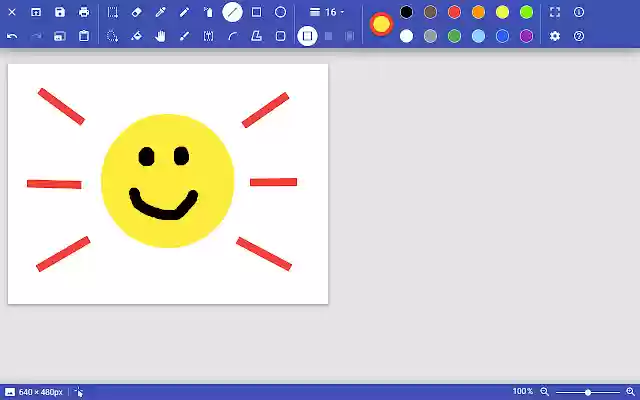 PaintZ  from Chrome web store to be run with OffiDocs Chromium online