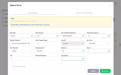 Paket Taxi Havuz  from Chrome web store to be run with OffiDocs Chromium online