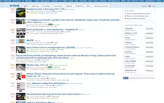 Pakiet Lekko Ulepszający Strims  from Chrome web store to be run with OffiDocs Chromium online
