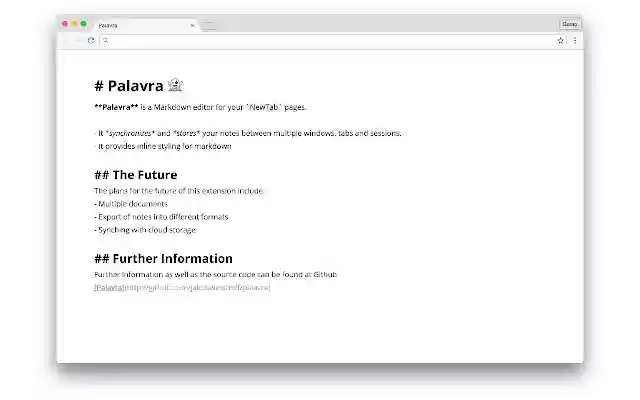 Palavra  from Chrome web store to be run with OffiDocs Chromium online