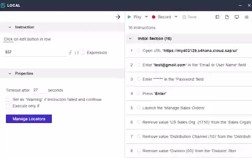 Panaya Test Automation  from Chrome web store to be run with OffiDocs Chromium online