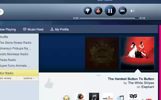 Pandora Download Links  from Chrome web store to be run with OffiDocs Chromium online