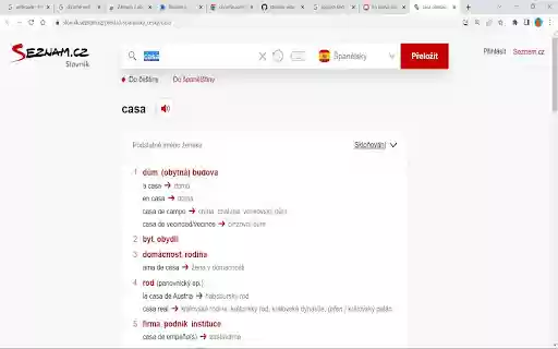Španělský Seznam slovník vyhledáváč from Chrome web store to be run with OffiDocs Chromium online Španělský Seznam slovník vyhledáváč from Chrome web store to be run with OffiDocs Chromium online
