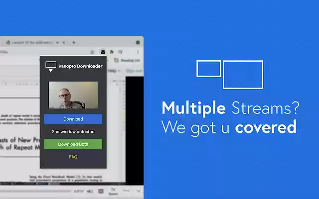 Panopto Lecture Downloader  from Chrome web store to be run with OffiDocs Chromium online