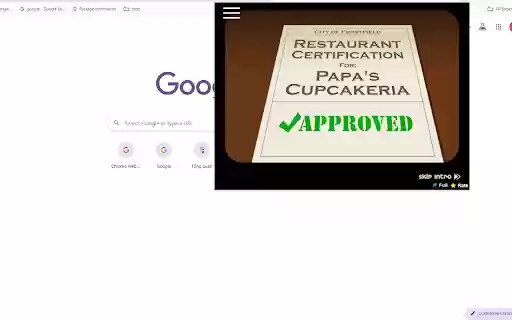 Papa’s Cupcakeria Official  from Chrome web store to be run with OffiDocs Chromium online