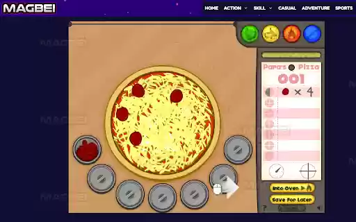 Papas Pizzeria Unblocked Game Launcher  from Chrome web store to be run with OffiDocs Chromium online