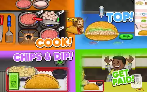 Papas Taco Mia Unblocked  from Chrome web store to be run with OffiDocs Chromium online