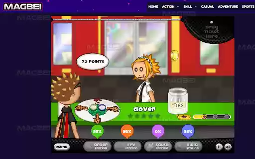 Papas Wingeria Unblocked Game Launcher  from Chrome web store to be run with OffiDocs Chromium online