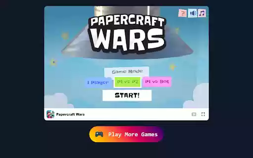 Papercraft Wars Game Curve your shots to defeat the enemy!  from Chrome web store to be run with OffiDocs Chromium online