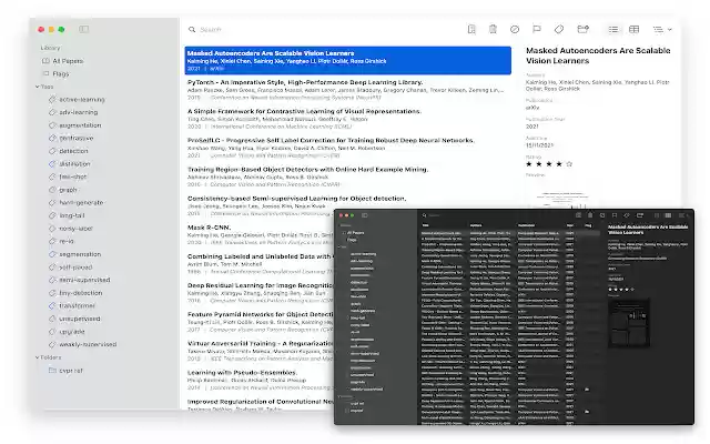 Paperlib  from Chrome web store to be run with OffiDocs Chromium online