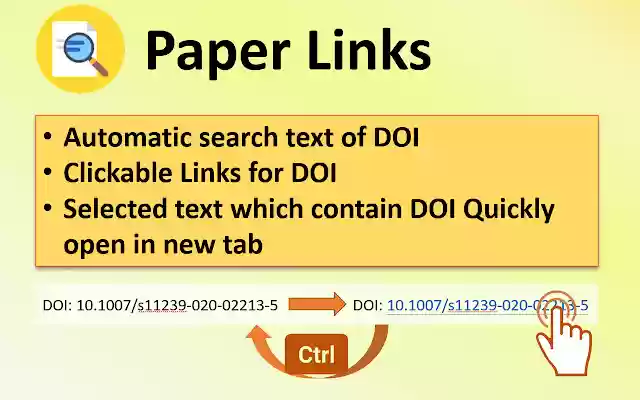 Paper Links  from Chrome web store to be run with OffiDocs Chromium online