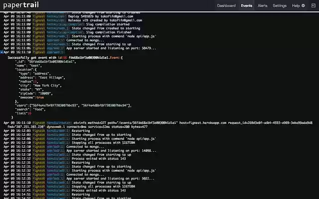 Papertrail Pretty  from Chrome web store to be run with OffiDocs Chromium online