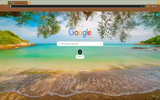 Paradise Beach Theme  from Chrome web store to be run with OffiDocs Chromium online