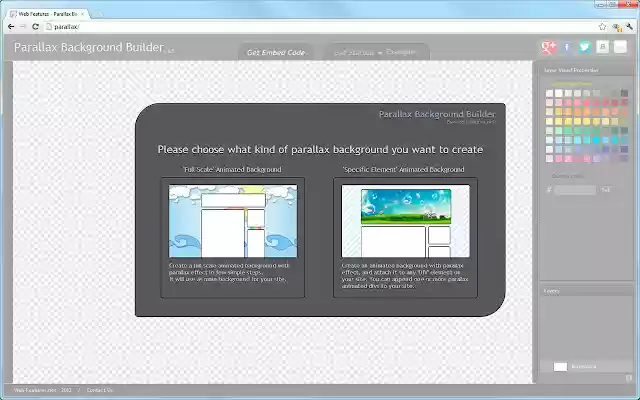 Parallax Background Builder from Chrome web store to be run with OffiDocs Chromium online Parallax Background Builder from Chrome web store to be run with OffiDocs Chromium online