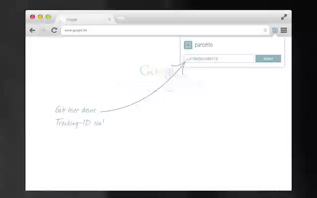 parcello.tracking  from Chrome web store to be run with OffiDocs Chromium online