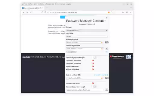 PasManGen  from Chrome web store to be run with OffiDocs Chromium online