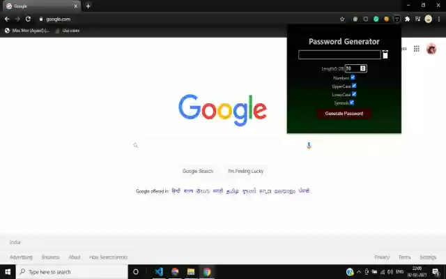 PassGen  from Chrome web store to be run with OffiDocs Chromium online