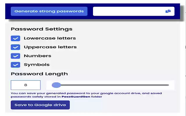 PassGuardGen from Chrome web store to be run with OffiDocs Chromium online PassGuardGen from Chrome web store to be run with OffiDocs Chromium online