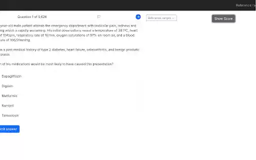 Pass Medicine Test Score Hider  from Chrome web store to be run with OffiDocs Chromium online