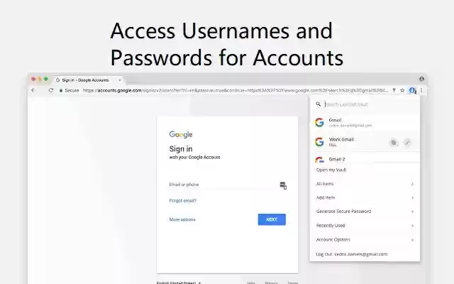 Password Manager on Chrome  from Chrome web store to be run with OffiDocs Chromium online