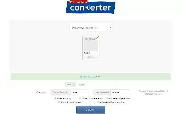 Password Protect PDF from Chrome web store to be run with OffiDocs Chromium online Password Protect PDF from Chrome web store to be run with OffiDocs Chromium online
