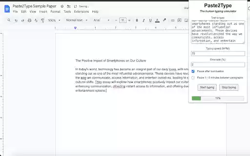 Paste2Type from Chrome web store to be run with OffiDocs Chromium online Paste2Type from Chrome web store to be run with OffiDocs Chromium online