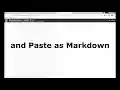 Paste as Markdown  from Chrome web store to be run with OffiDocs Chromium online