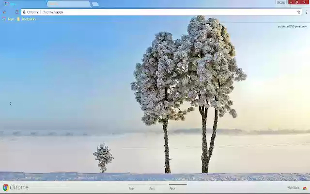 Pastel Sky Snow Tree White Winter din magazinul web Chrome va fi rulat cu OffiDocs Chromium online