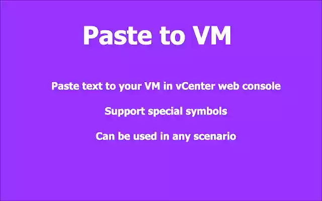 Paste To VM  from Chrome web store to be run with OffiDocs Chromium online