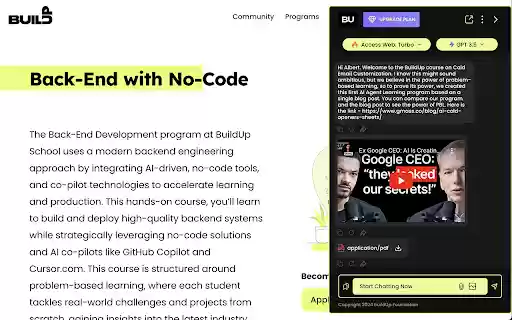 Pathfinder Agent by BuildUp (Demo)  from Chrome web store to be run with OffiDocs Chromium online