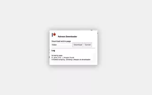 OffiDocs Chromiumオンラインで実行するChrome WebストアのPatreon Downloader