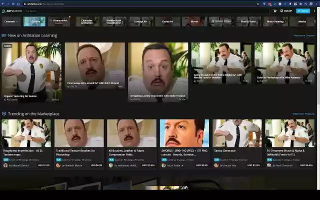 Paul Blartstation  from Chrome web store to be run with OffiDocs Chromium online