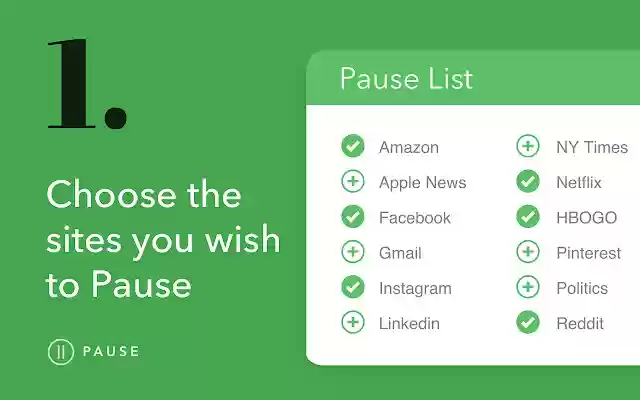 Pause Stop Mindless Browsing  from Chrome web store to be run with OffiDocs Chromium online