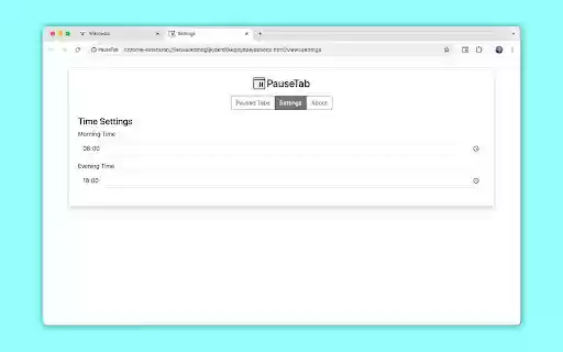 PauseTab  from Chrome web store to be run with OffiDocs Chromium online